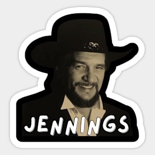 waylon jennings Sticker